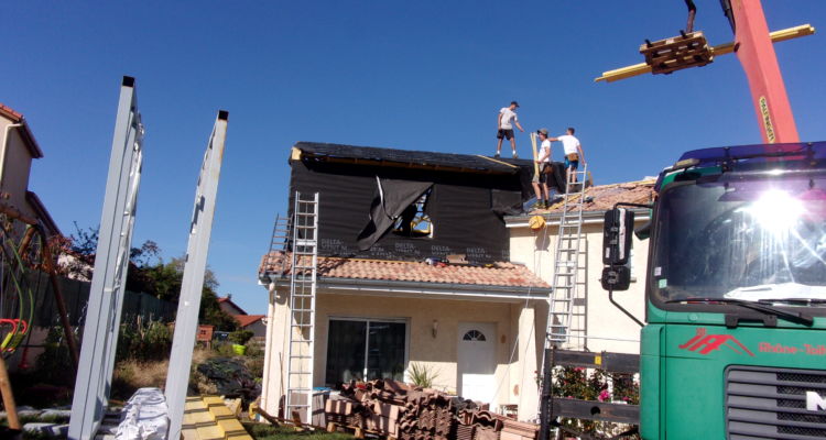 Surélévation d'une maison à Longes (69)