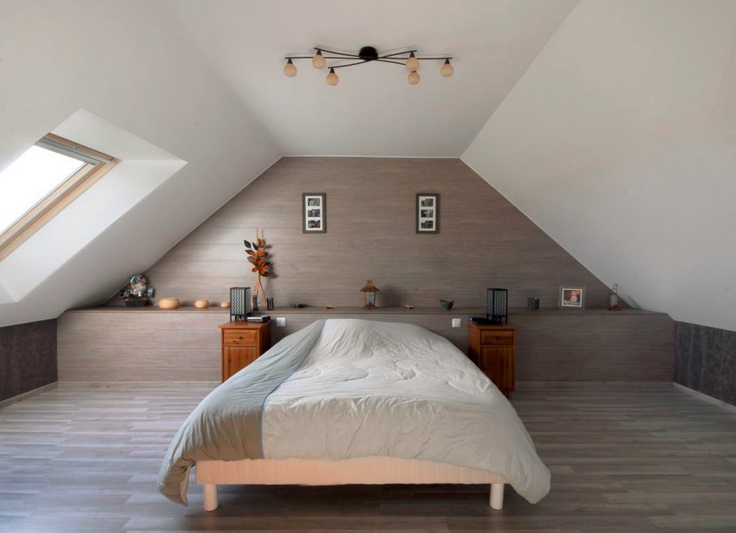 Aménagement de comble-création d'une chambre en partie centrale - Rhône ...