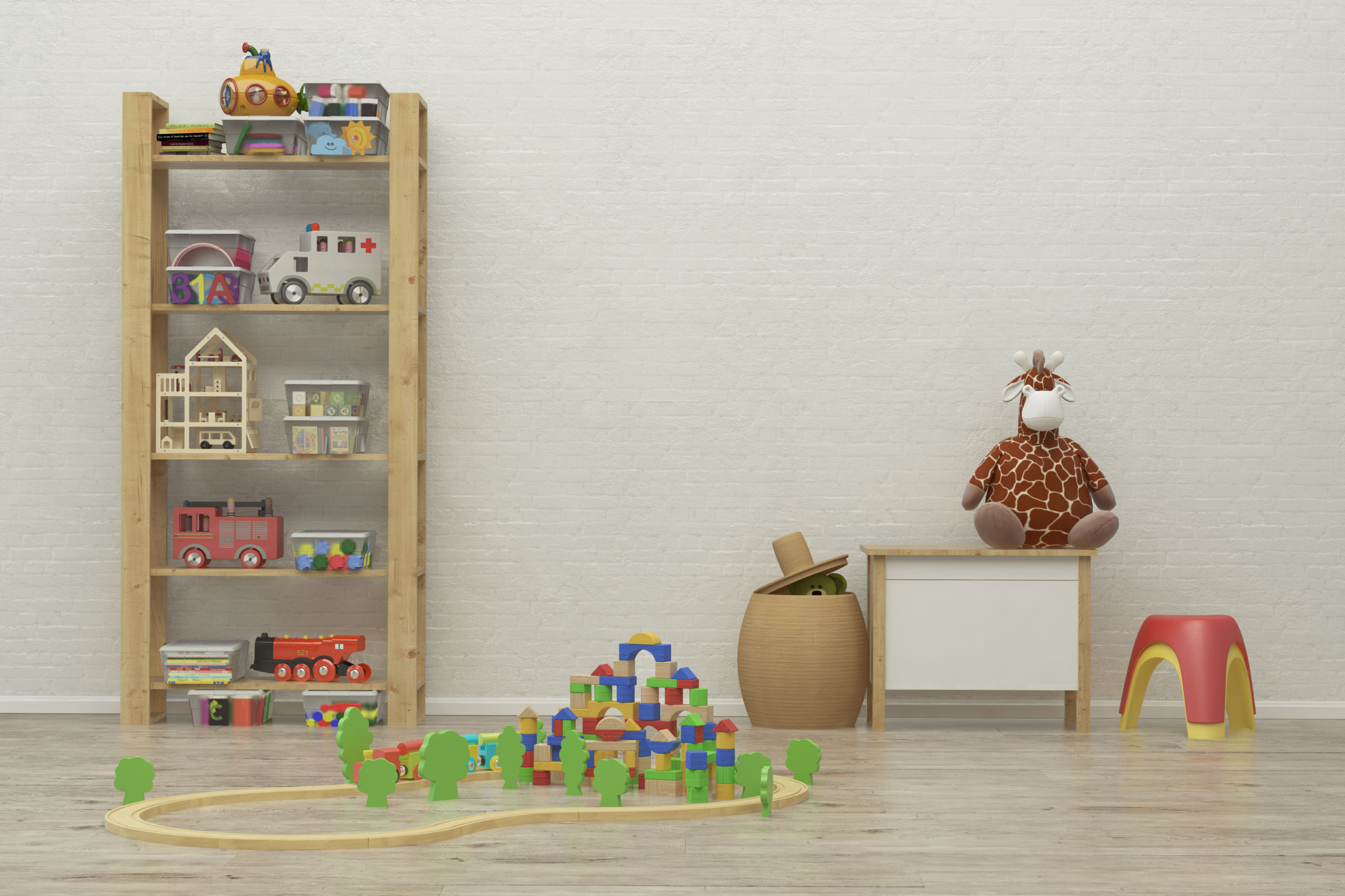 Kids,Game,Room,Interior,Image.,3d,Rendering